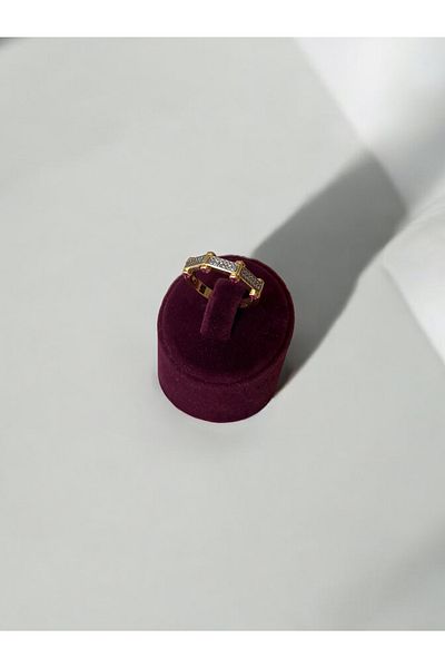 Asteria Jewelry Gold Baguette Designed Ring