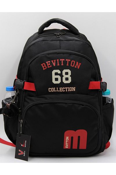 Bevitton حقيبة مدرسية للسفر للجنسين - قماش مخصص مقاوم للماء