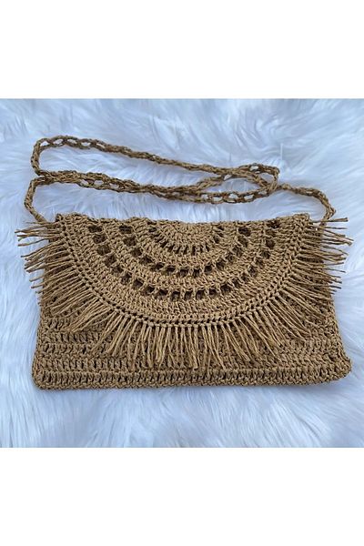 Yujin Straw Bag, Mesh Bag