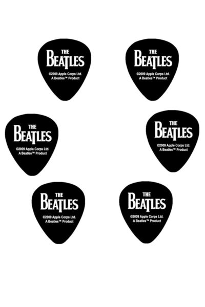 cantekin Gitar Pena 6 Adet 0.71mm The Beatles Baskılı Gitar Penası Özel Tasarım