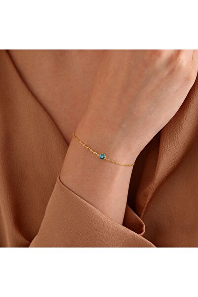 Genel Markalar 925 Ayar Gümüş, Nazar Boncuklu Bileklik