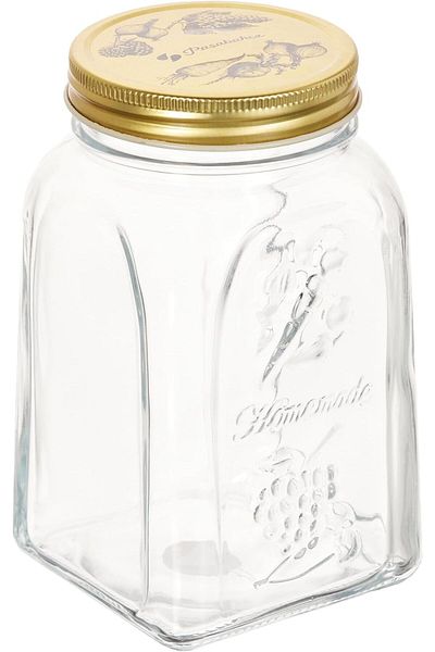 Paşabahçe 1000ccHomemadeMetal Jar with Lid