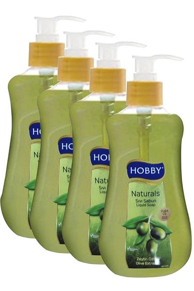 Hobby Olive Extract Liquid Soap 400 Ml 4 Pieces
