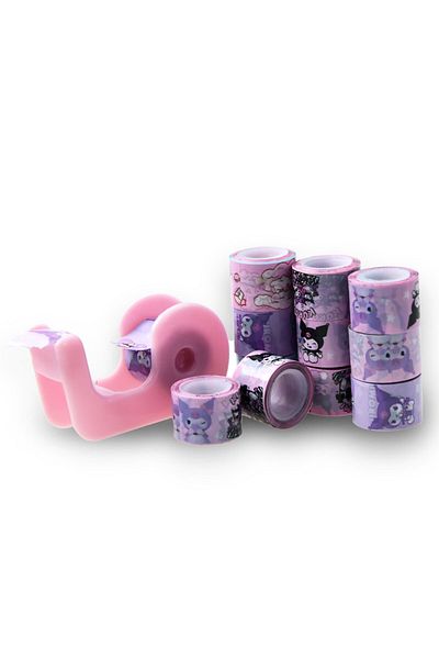 Kids Like 12 Pieces Kuromi Mini Tape - with Cutter