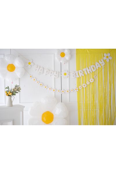 Partifabrik 5 Piece Daisy Themed Birthday Set