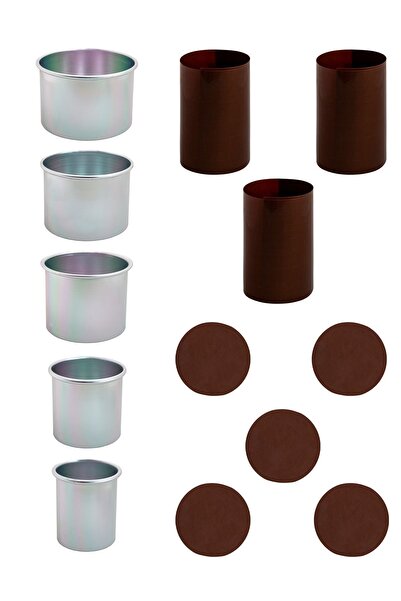 YYK YIKANABİLİR YAĞLI KAĞIT HEP PİŞİR 15 Cm Yüksekliğinde 13 Parça Pandispany...