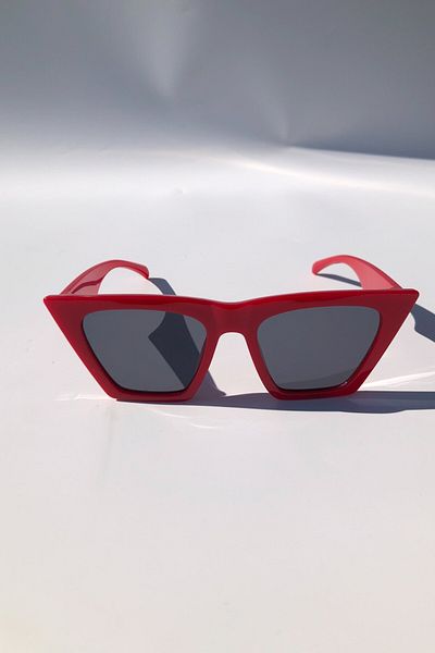DSN Red Cat Eye Women's Sunglasses