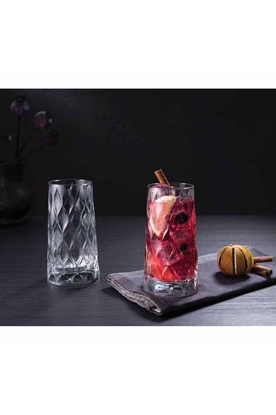 Paşabahçe Leafy Soft Drink Glass 345 Cc Set of 6