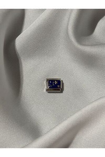 NOVAFACE Blue Star Stainless Steel Italian Charm - Classic
