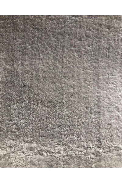 Sarar Lüx Post Peluş Kesme Halı Yolluk Kaymaz Taban Yıkanabilir Pofuduk Gri