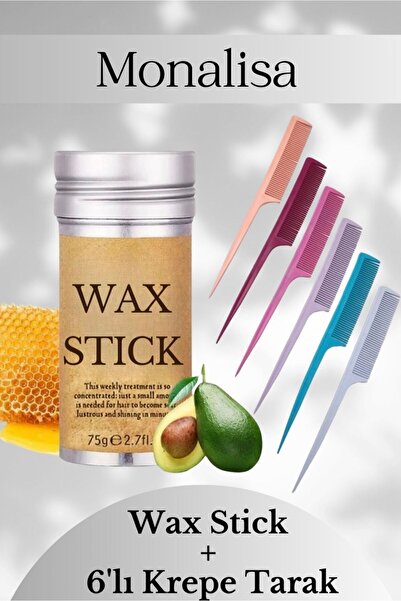 monalisatoka Stick Wax Ve 6'Lı Ayırma Tarak Seti