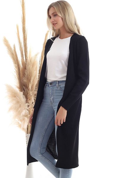 Devinka Cardigan lung de tricot sezonier de damă