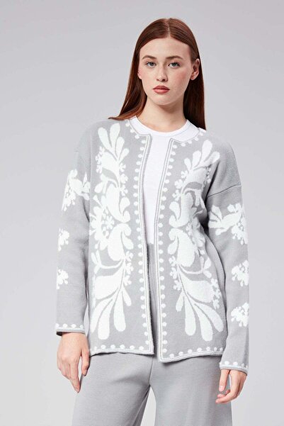 Hatun Atila HatunAtila Αυθεντικό Σετ Μπουφάν με Μοτίβο - 3011