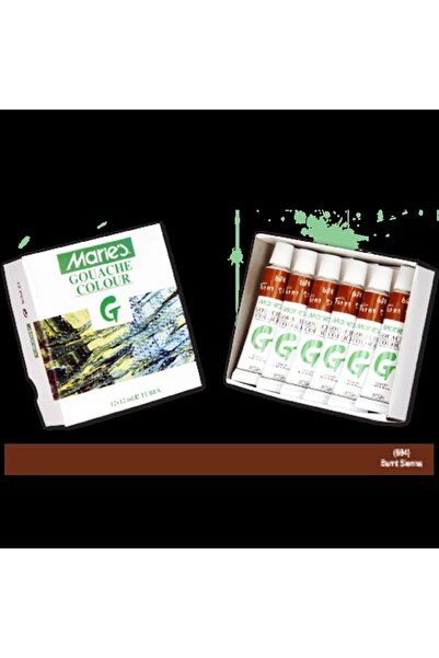 Maries Guaj Boya 12 ml Burnt Sienna (YANIK SİENNA) 684 - 12'li Paket