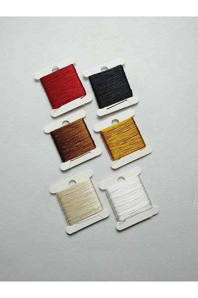 Eskişehir hobi sanat 0,3 Mm 10 μέτρα 6 χρώματα Σχοινί Tasbih Σύνολο 60 μέτρα