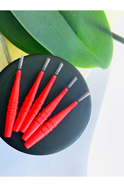 DFCOSMETICS Kaş Kirpik Laminasyon Ve Lifting Fırçası 2,5 Mm Ince Kıl 5 Adet