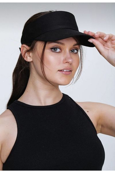 EKstore Unisex UV Protective Visor Cap Visor Tennis Hat Black