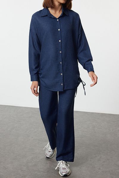 Edit by Trendyol Detailná súprava šnúrok Indigo Denim - Tedaw25Us00006