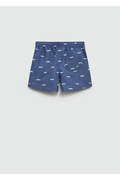 MANGO Kids Costum de baie albastru închis pentru copii