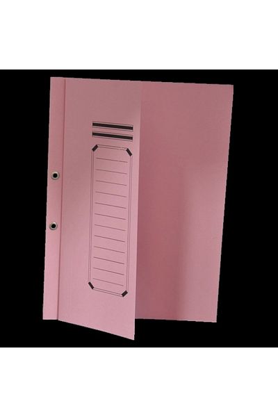 Bafix Pink Half Cover File Cardboard - Pack of 50