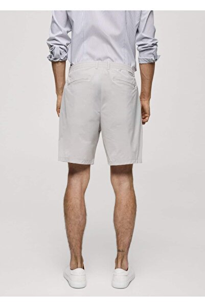 MANGO Man Regular kesim büzgülü bermuda şort