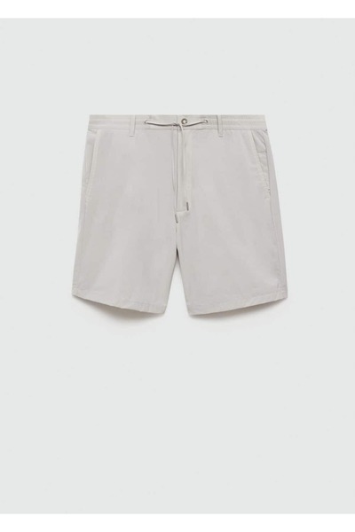 MANGO Man Regular kesim büzgülü bermuda şort