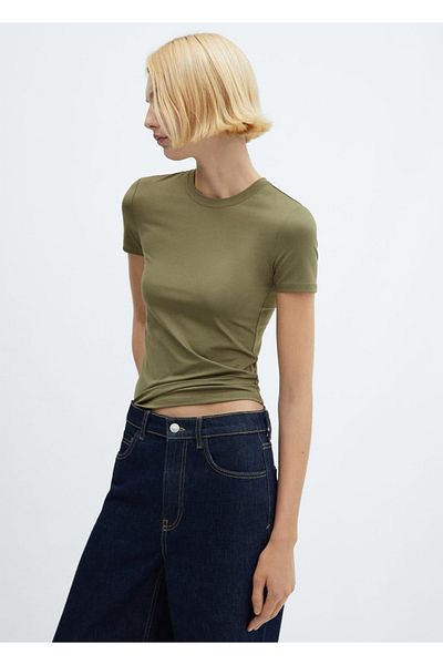 MANGO Woman Short Sleeve T-Shirt Design