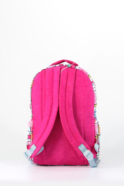 United Colors of Benetton Okul Çantası Kareli Pembe / 76110