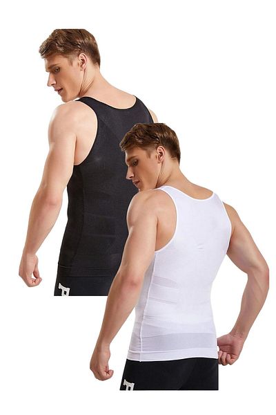 EMBA KORSE Men's Corset Undershirt - Recovery, Back Anti-Humpback, Upright Durus Waist Corset, Set of 2 Corsets