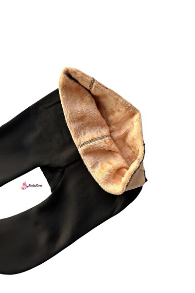 EMBA BUTİK 100% Plush Winter Socks for Women - Pantyhose, Thermal, Long Yun Socks