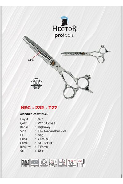 Hector HEC-232-T27 Kuaför Berber Makası