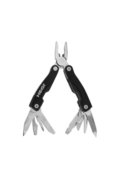 Hegi 818100030 Çok Fonksiyonlu Paslanmaz Çelik Mini Pense - Siyah