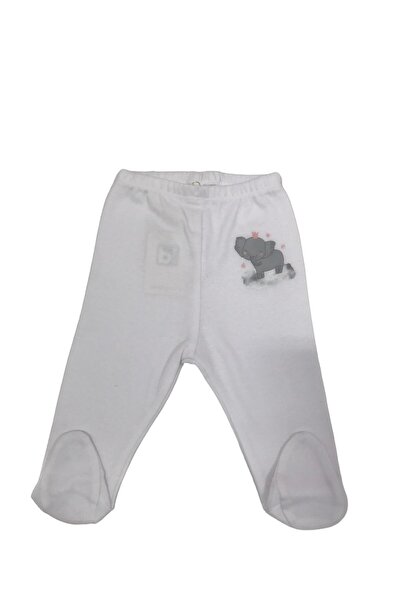 Bibaby Pantolon Patikli Animals Favourite Kız Beyaz