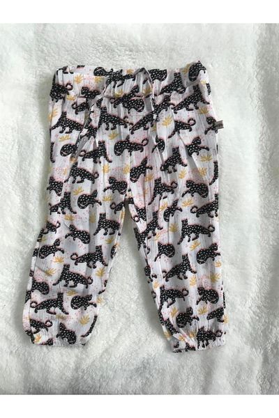 Bebepan Pants Viscon Leopard Printed