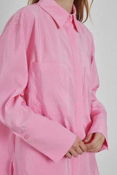 Hooopstore Pink Wide Cuffed Sleeve Detailed Set