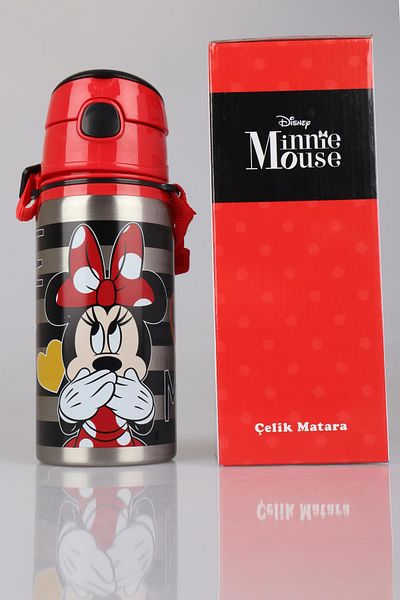 Minnie Mouse قارورة فولاذية ميني ماوس مرخصة مع ديكوموس 500 مل
