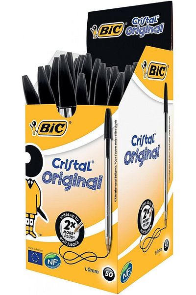 Bic Cristal Medium Ballpoint Pen Black Box of 50/847897
