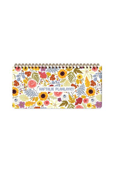 KESKİN COLOR Седмичен блок за планиране Sharp Color 13x27 см - Слънчоглед