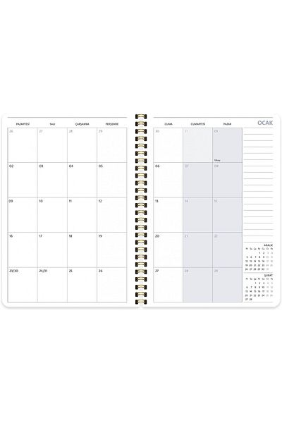 KESKİN COLOR Agenda săptămânală cu copertă rigidă Sharp Color 2023 A5 - Bunch