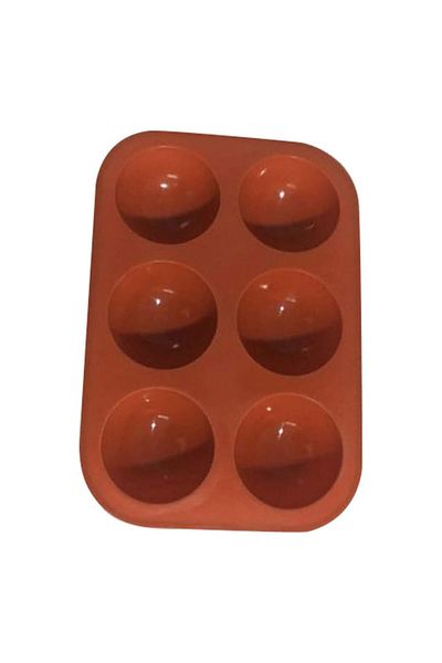 TT Tahtakale Toptancıları 6-piece Half Ball Baking Mold - Silicone Tray and Ice Ball Chocolate Mold