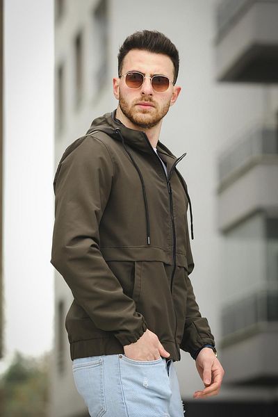 Oksit Ανδρικό παλτό Antonin Slim Fit Αδιάβροχο με λάστιχο μέσης και μανίκι