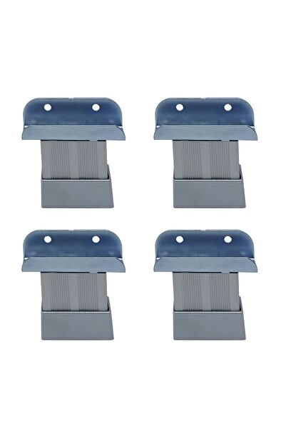 Yapıkan 4 Ad 18mm Sunta Mdf Geçme U Alüminyum Ayak 5 Cm - Ayarlı Suntaya Geçm...