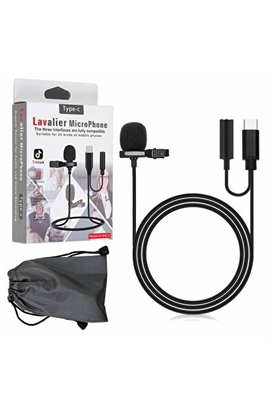 Genel Markalar Telefon Uyumlu Yaka Mikrofonu TYPE-C Girişli Concord JH-042