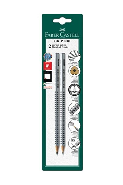 Faber Castell Grip 2001 Üçgen Kurşun Kalem 2'li