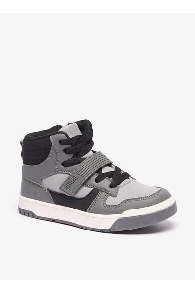 LBL by Shoexpress Colourblock High Cut Boots with Zip Closure