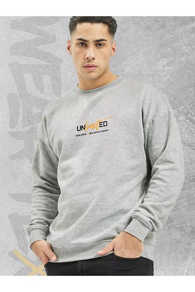 WEARTEX Unisex Oversize Sweatshirt - Crew Neck, Unlimited Printed Hoodie