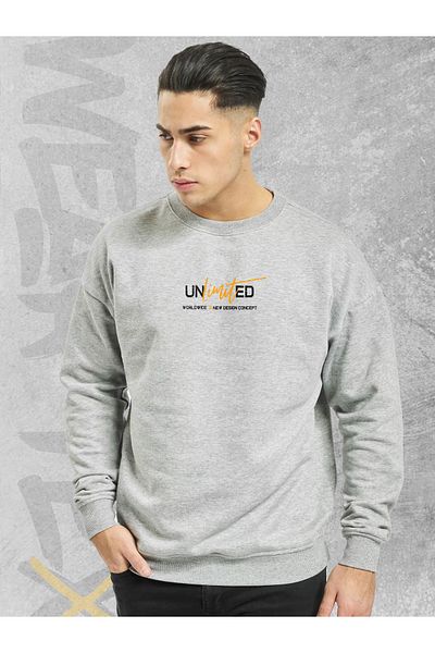 WEARTEX Unisex Oversize Sweatshirt - Crew Neck, Unlimited Printed Hoodie
