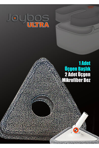 Joybos 1 Adet Üçgen Başlık,2 Adet Mikrofiber Bez