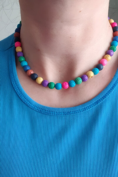 SelinDiamond Lav boncuk kolye