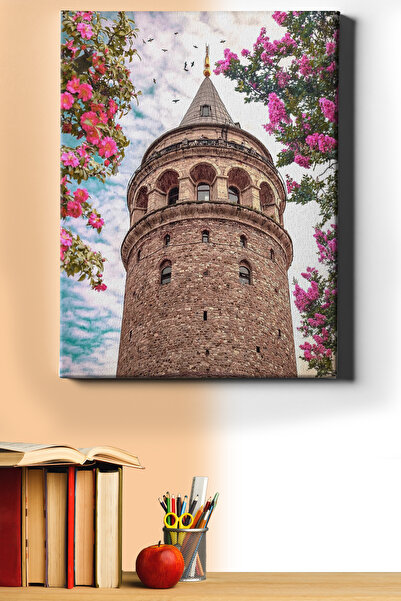 WebStyle Sayılarla Boyama Seti Kasnaklı Galata Kulesi 40 X 50 Cm